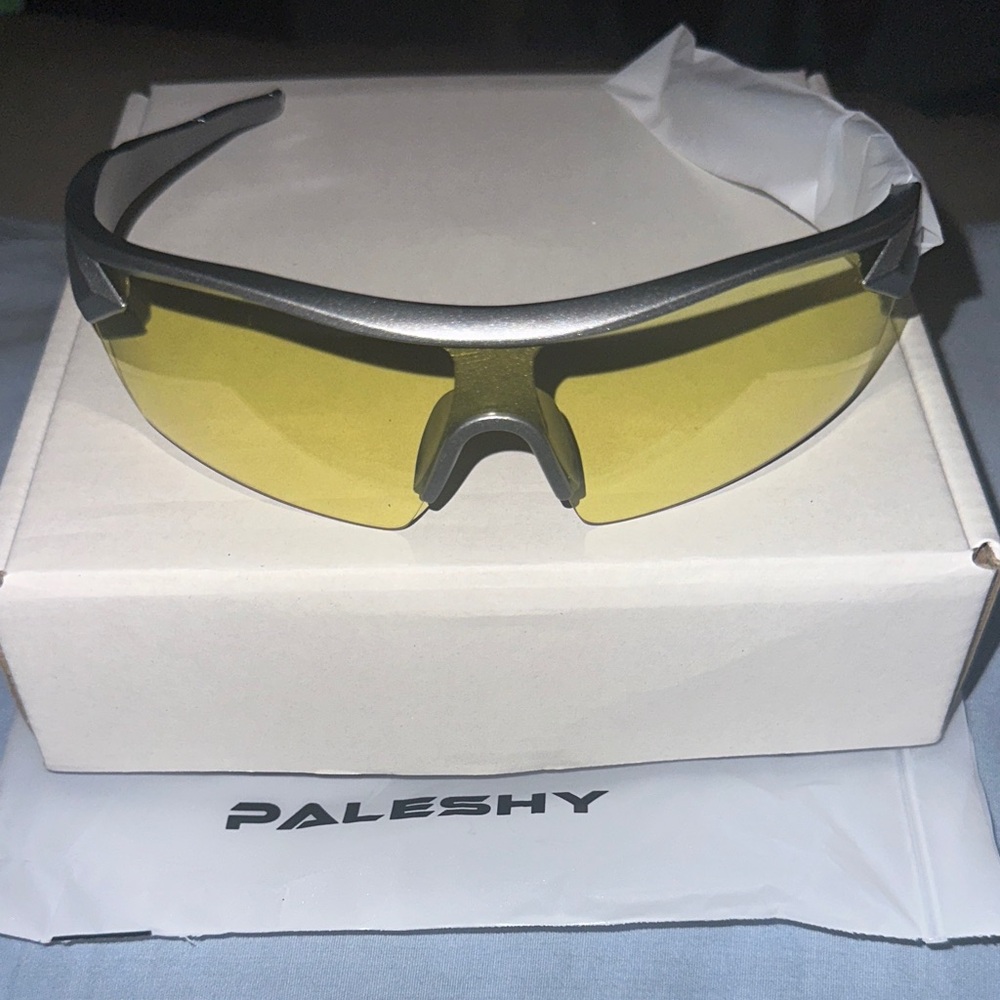 PALESHY Polirized Gray & Yellow sun glasses BNWOT but New!